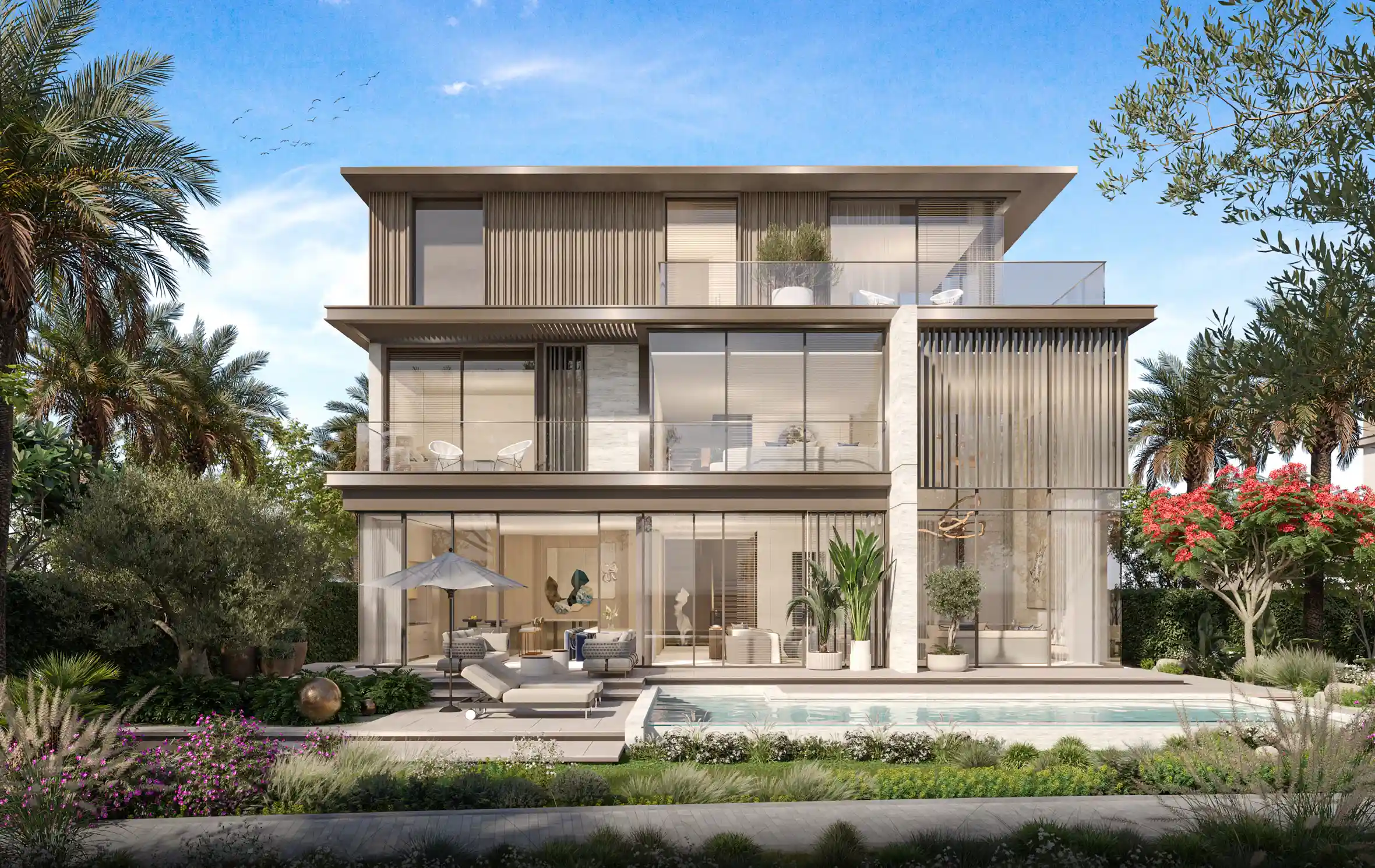 1732790318.17) Nad Al Sheba Gardens Phase 7 - 7 Bedroom Villas Backyard